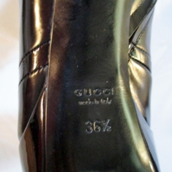 NEW GUCCI ITALY LEATHER Fetish Stiletto Boots - Picture 3 of 6